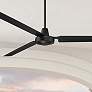 1_72" Casa Vieja Velocity Matte Black Damp Modern Fan with Wall Control in scene