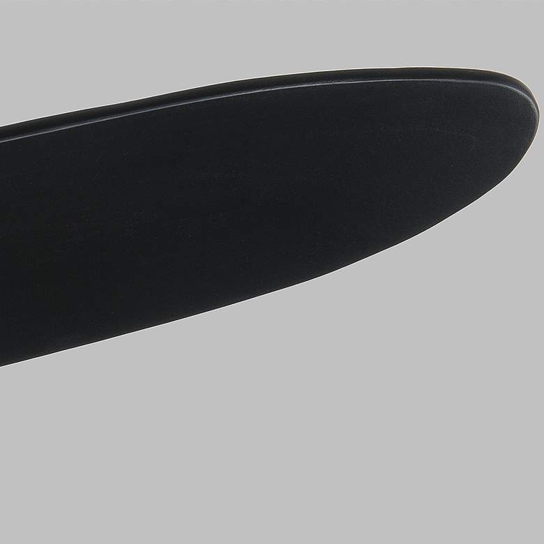 Image 4 88" Visual Comfort Maverick Max Black Damp Ceiling Fan with Remote more views