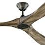 3_88" Visual Comfort Maverick Max Pewter Damp Ceiling Fan with Remote more views