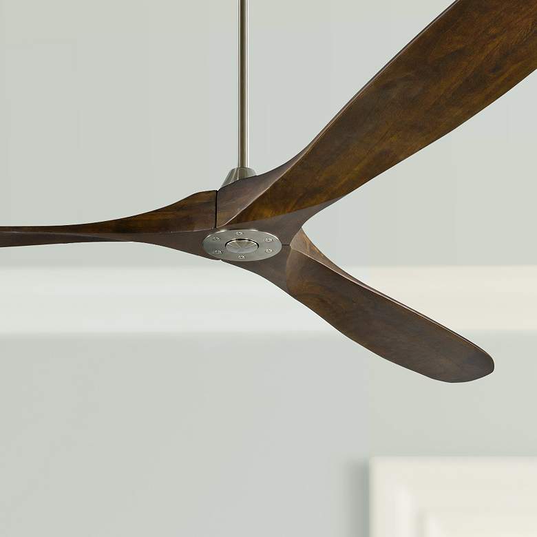 Image 1 88" Visual Comfort Maverick Super Max Damp Ceiling Fan with Remote