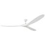 2_88" Visual Comfort Maverick Super Max Matte White Fan with Remote