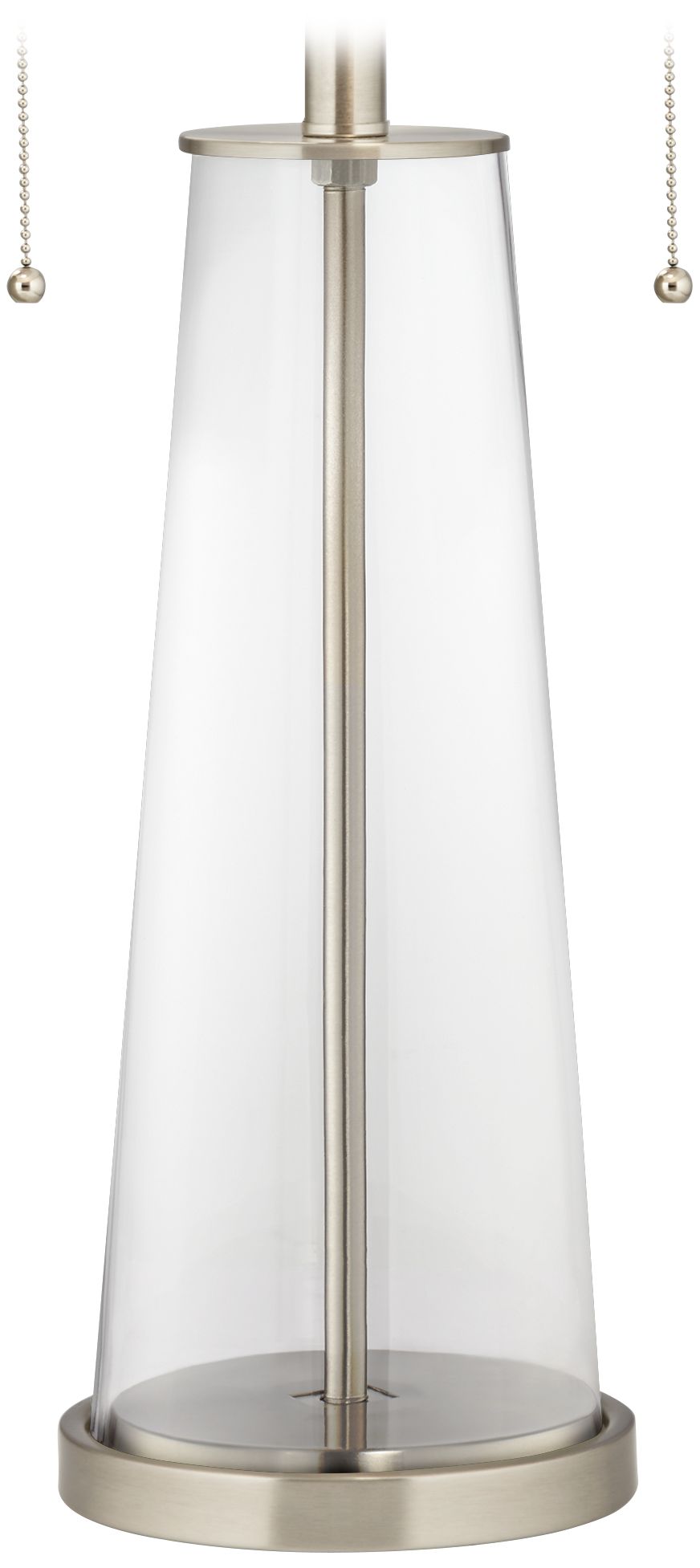 Color Plus Peggy 29 3/4" Clear Glass Fillable Table Lamp