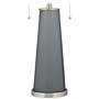 Color Plus Peggy 29 3/4" Software Gray Glass Table Lamp