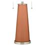 Color Plus Peggy 29 3/4" Baked Clay Brown Glass Table Lamp