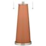 Color Plus Peggy 29 3/4" Baked Clay Brown Glass Table Lamp
