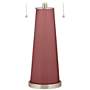 Color Plus Peggy 29 3/4" High Toile Red Glass Table Lamp