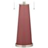 Color Plus Peggy 29 3/4" High Toile Red Glass Table Lamp
