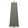 Color Plus Peggy 29 3/4" Pewter Green Glass Table Lamp