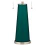 Color Plus Peggy 29 3/4" Peacock Blue Glass Table Lamp