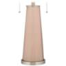 Color Plus Peggy 29 3/4" Italian Coral Pink Glass Table Lamp