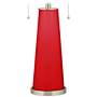 Color Plus Peggy 29 3/4" Bright Red Glass Table Lamp