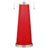 Color Plus Peggy 29 3/4" Bright Red Glass Table Lamp