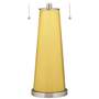 Color Plus Peggy 29 3/4" Daffodil Yellow Glass Table Lamp