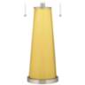 Color Plus Peggy 29 3/4" Daffodil Yellow Glass Table Lamp
