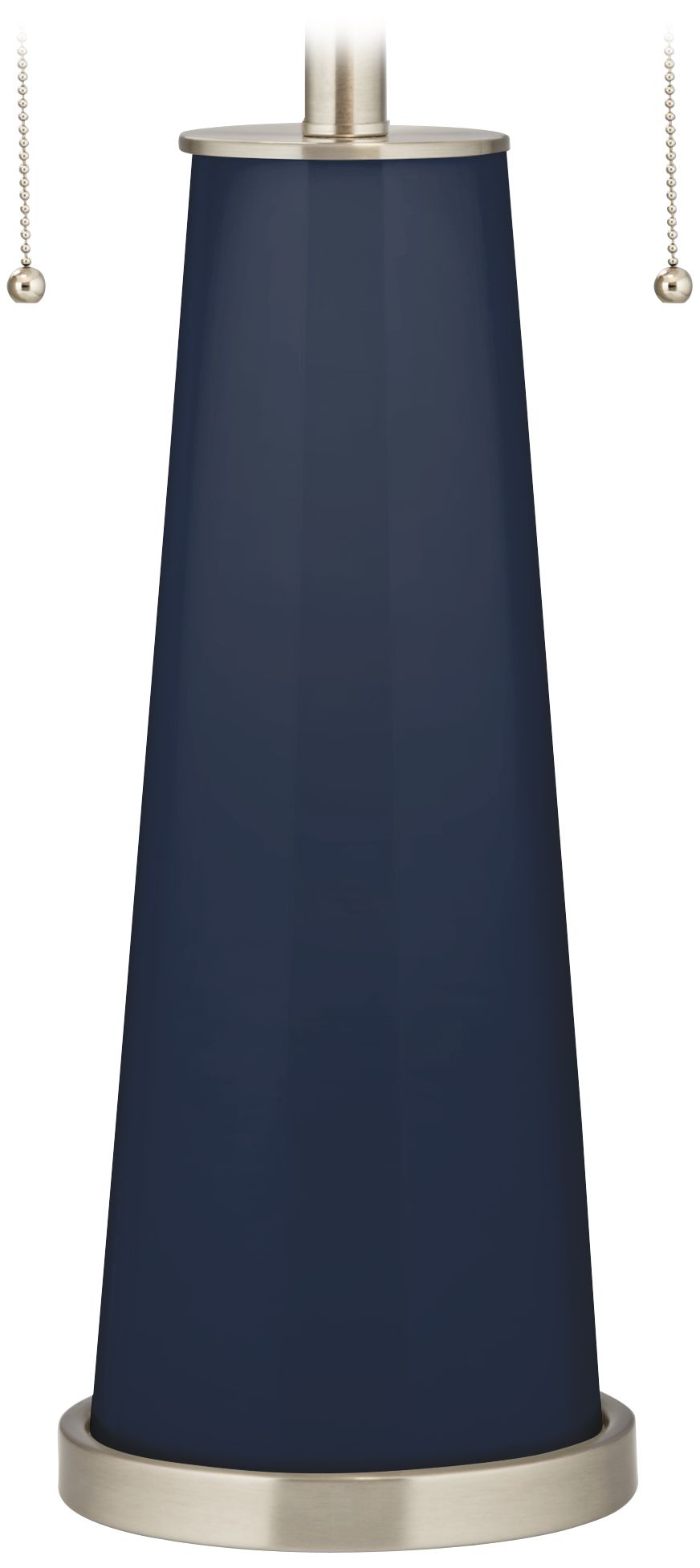 Color Plus Peggy 29 3/4" Modern Glass Naval Blue Table Lamp