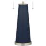 Color Plus Peggy 29 3/4" Modern Glass Naval Blue Table Lamp