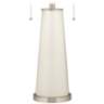 Color Plus Peggy 29 3/4" West Highland White Glass Table Lamp
