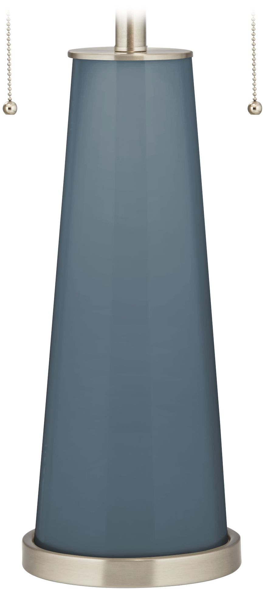 Color Plus Peggy 29 3/4" Modern Glass Smoky Blue Table Lamp