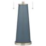 Color Plus Peggy 29 3/4" Modern Glass Smoky Blue Table Lamp