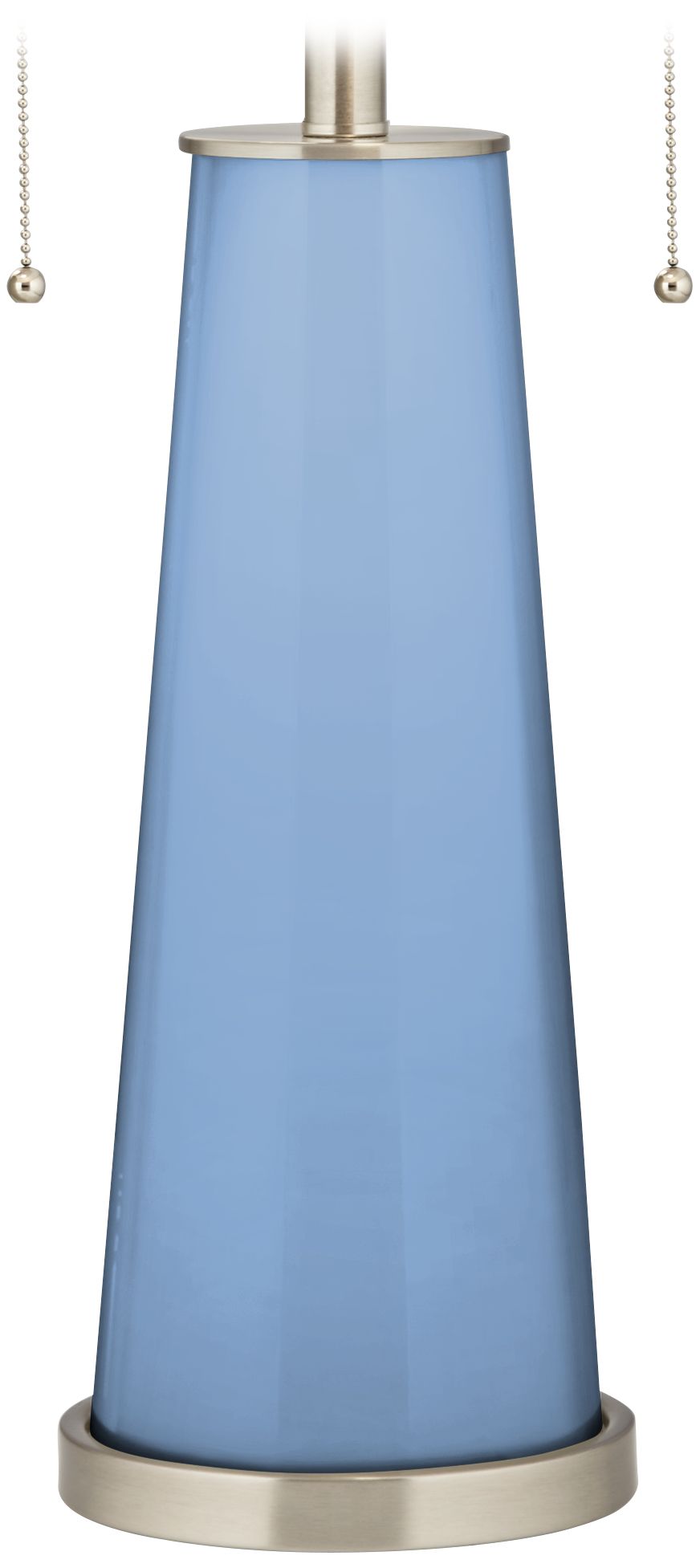 Color Plus Peggy 29 3/4" Placid Blue Glass Table Lamp