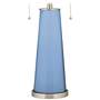 Color Plus Peggy 29 3/4" Placid Blue Glass Table Lamp