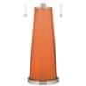 Color Plus Peggy 29 3/4" Celosia Orange Glass Table Lamp