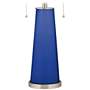 Color Plus Peggy 29 3/4" Dazzling Blue Glass Table Lamp