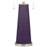 Color Plus Peggy 29 3/4" Quixotic Plum Purple Glass Table Lamp