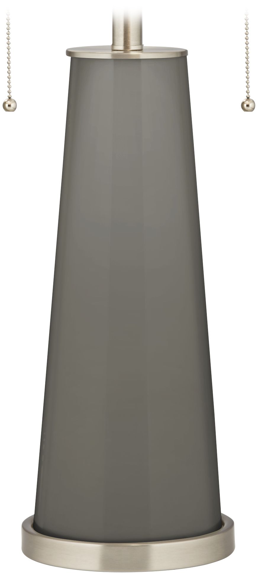 Color Plus Peggy 29 3/4" Gauntlet Gray Glass Table Lamp