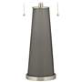 Color Plus Peggy 29 3/4" Gauntlet Gray Glass Table Lamp