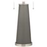 Color Plus Peggy 29 3/4" Gauntlet Gray Glass Table Lamp