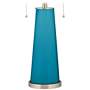 Color Plus Peggy 29 3/4" Modern Caribbean Sea Blue Table Lamp