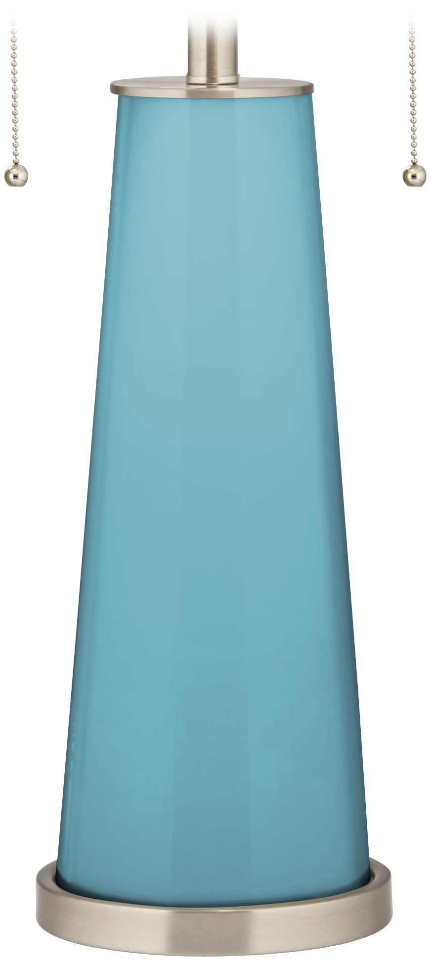 Color Plus Peggy 29 3/4" Modern Glass Nautilus Blue Table Lamp