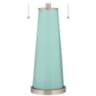Color Plus Peggy 29 3/4" Modern Glass Cay Blue Table Lamp