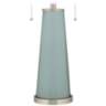 Color Plus Peggy 29 3/4" White Shade and Aqua-Sphere Blue Table Lamp