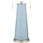 Color Plus Peggy 29 3/4" Modern Glass Vast Sky Blue Table Lamp