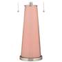 Mellow Coral Peggy Glass Table Lamp