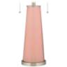 Mellow Coral Peggy Glass Table Lamp