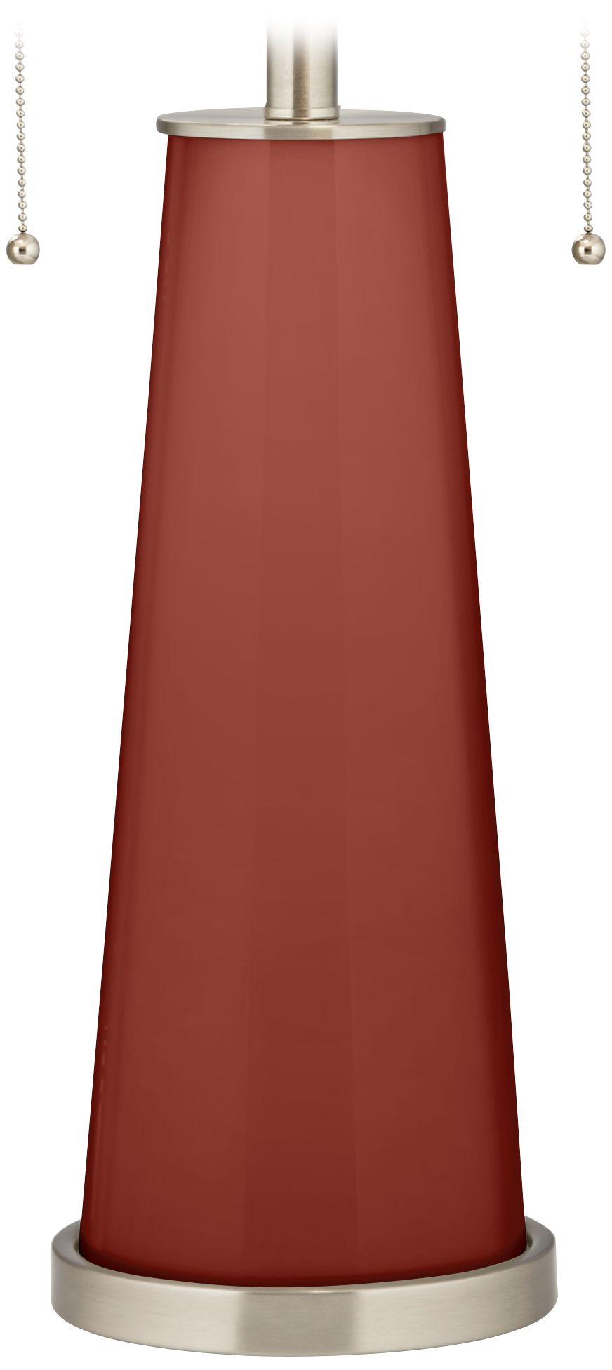 Color Plus Peggy 29 3/4" Modern Madeira Red Glass Table Lamp