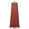 Color Plus Peggy 29 3/4" Modern Madeira Red Glass Table Lamp