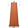 Color Plus Peggy 29 3/4" Robust Orange Glass Table Lamp