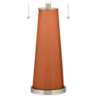 Color Plus Peggy 29 3/4" Robust Orange Glass Table Lamp