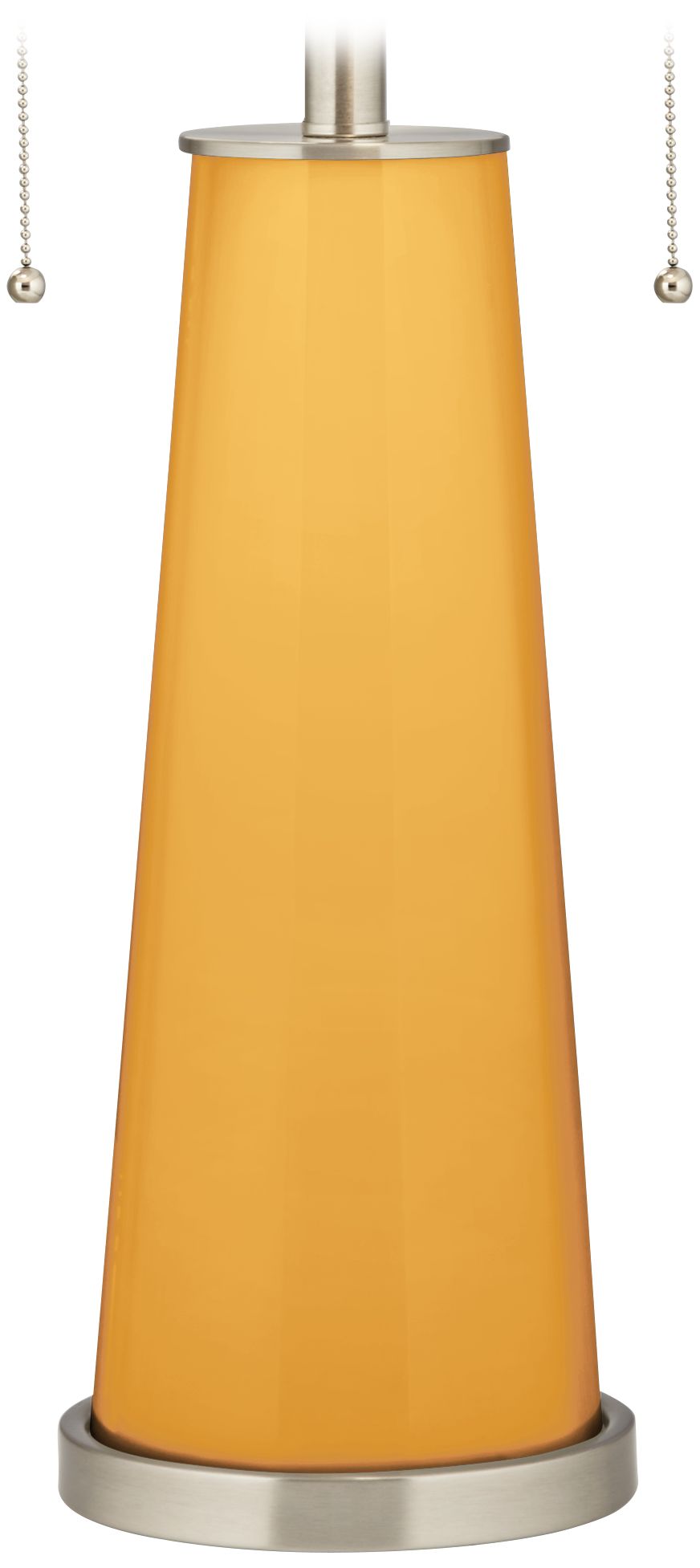 Color Plus Peggy 29 3/4" Marigold Yellow Glass Table Lamp