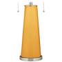 Color Plus Peggy 29 3/4" Marigold Yellow Glass Table Lamp