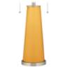Color Plus Peggy 29 3/4" Marigold Yellow Glass Table Lamp
