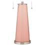 Rustique Warm Coral Peggy Glass Table Lamp