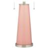 Rustique Warm Coral Peggy Glass Table Lamp