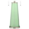 Color Plus Peggy 29 3/4" Flower Stem Green Glass Table Lamp