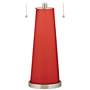 Color Plus Peggy 29 3/4" Cherry Tomato Red Glass Table Lamp