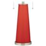 Color Plus Peggy 29 3/4" Cherry Tomato Red Glass Table Lamp